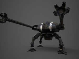 spider robot - pbr - lowpoly 3D Model