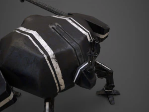 spider robot - pbr - lowpoly 3D Model