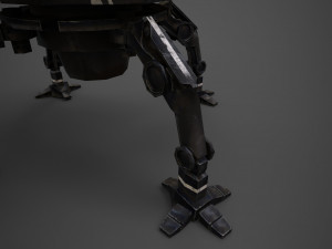 spider robot - pbr - lowpoly 3D 模型