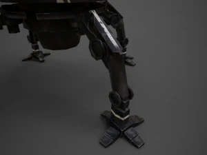 spider robot - pbr - lowpoly 3D Model