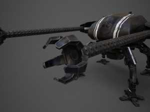 spider robot - pbr - lowpoly 3D 模型