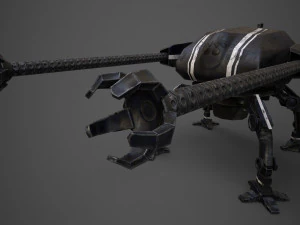 spider robot - pbr - lowpoly 3D Model