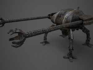 spider robot - pbr - lowpoly 3D 模型