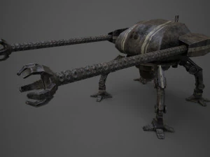 spider robot - pbr - lowpoly 3D Model