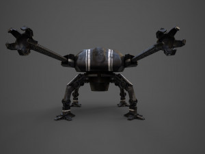 spider robot - pbr - lowpoly 3D 模型
