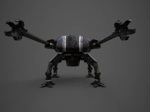 spider robot - pbr - lowpoly 3D Model