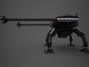 spider robot - pbr - lowpoly 3D 模型