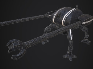 spider robot - pbr - lowpoly 3D 模型