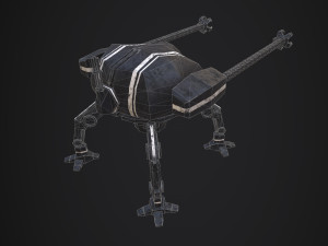 spider robot - pbr - lowpoly 3D 模型