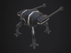spider robot - pbr - lowpoly 3D Model