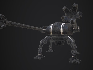 spider robot - pbr - lowpoly 3D 模型