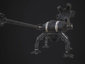 spider robot - pbr - lowpoly 3D Model