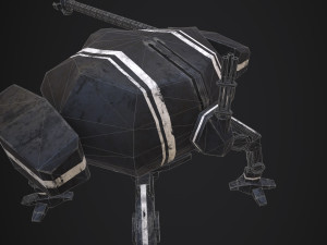 spider robot - pbr - lowpoly 3D 模型