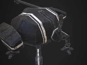 spider robot - pbr - lowpoly 3D Model