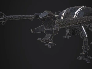 spider robot - pbr - lowpoly 3D Model