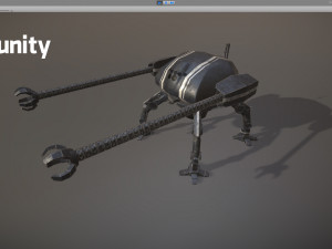 spider robot - pbr - lowpoly 3D 模型