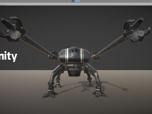 spider robot - pbr - lowpoly 3D 模型