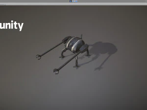 spider robot - pbr - lowpoly 3D Model