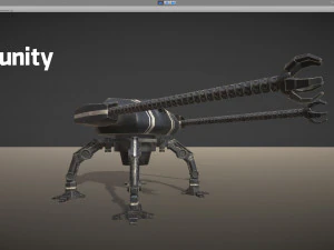 spider robot - pbr - lowpoly 3D Model