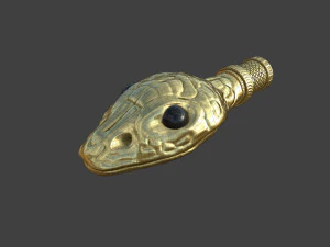 snake head ornament - lods and pbr - gameready 3D Model