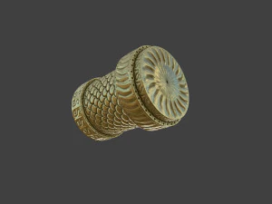 snake head ornament - lods and pbr - gameready 3D Model