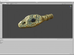 snake head ornament - lods and pbr - gameready 3D मॉडल