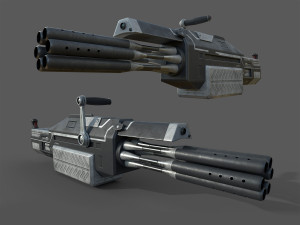 futuristic miniheavy low-poly 3D Model