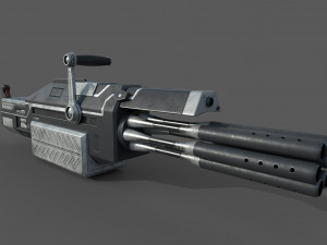 futuristic miniheavy low-poly Model 3D