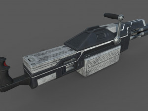 futuristic miniheavy low-poly Model 3D