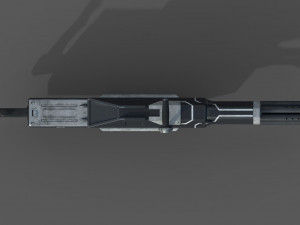 futuristic miniheavy low-poly Model 3D
