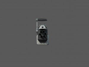 futuristic miniheavy low-poly Model 3D