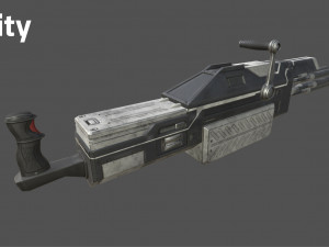 futuristic miniheavy low-poly Model 3D