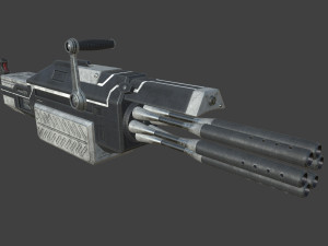 futuristic miniheavy low-poly Model 3D