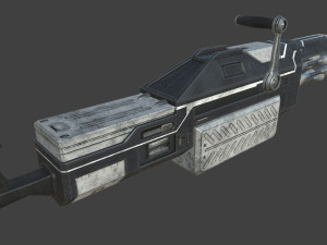 futuristic miniheavy low-poly Model 3D