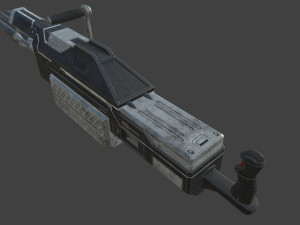 futuristic miniheavy low-poly Model 3D