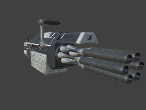 futuristic miniheavy low-poly Model 3D
