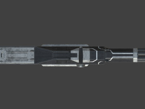 futuristic miniheavy low-poly Model 3D