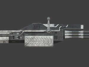 futuristic miniheavy low-poly Model 3D
