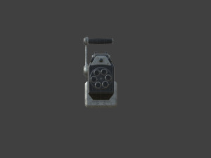 futuristic miniheavy low-poly Model 3D