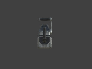futuristic miniheavy low-poly Model 3D