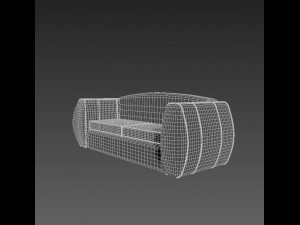leather sofa Model 3D