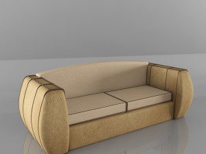 leather sofa Model 3D