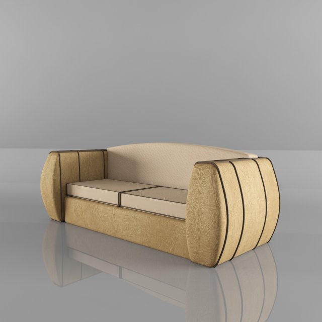 leather sofa Model 3D .c4d .max .obj .3ds .fbx .stl .blend 