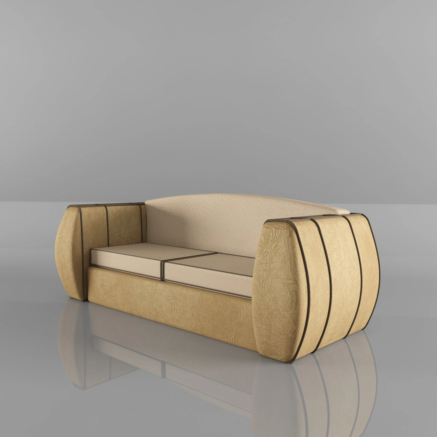 leather sofa 3D Model .c4d .max .obj .3ds .fbx .stl .blend 