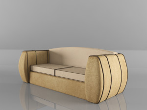 leather sofa 3D 模型