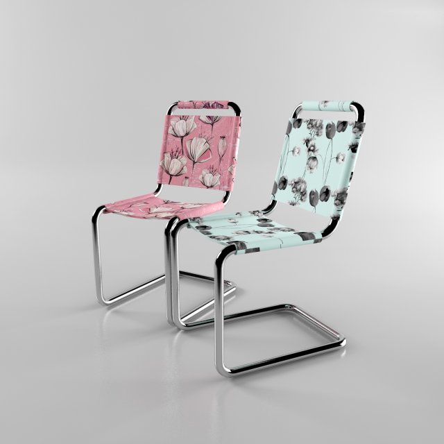 textile chairs 3D Model .c4d .max .obj .3ds .fbx .stl .blend 