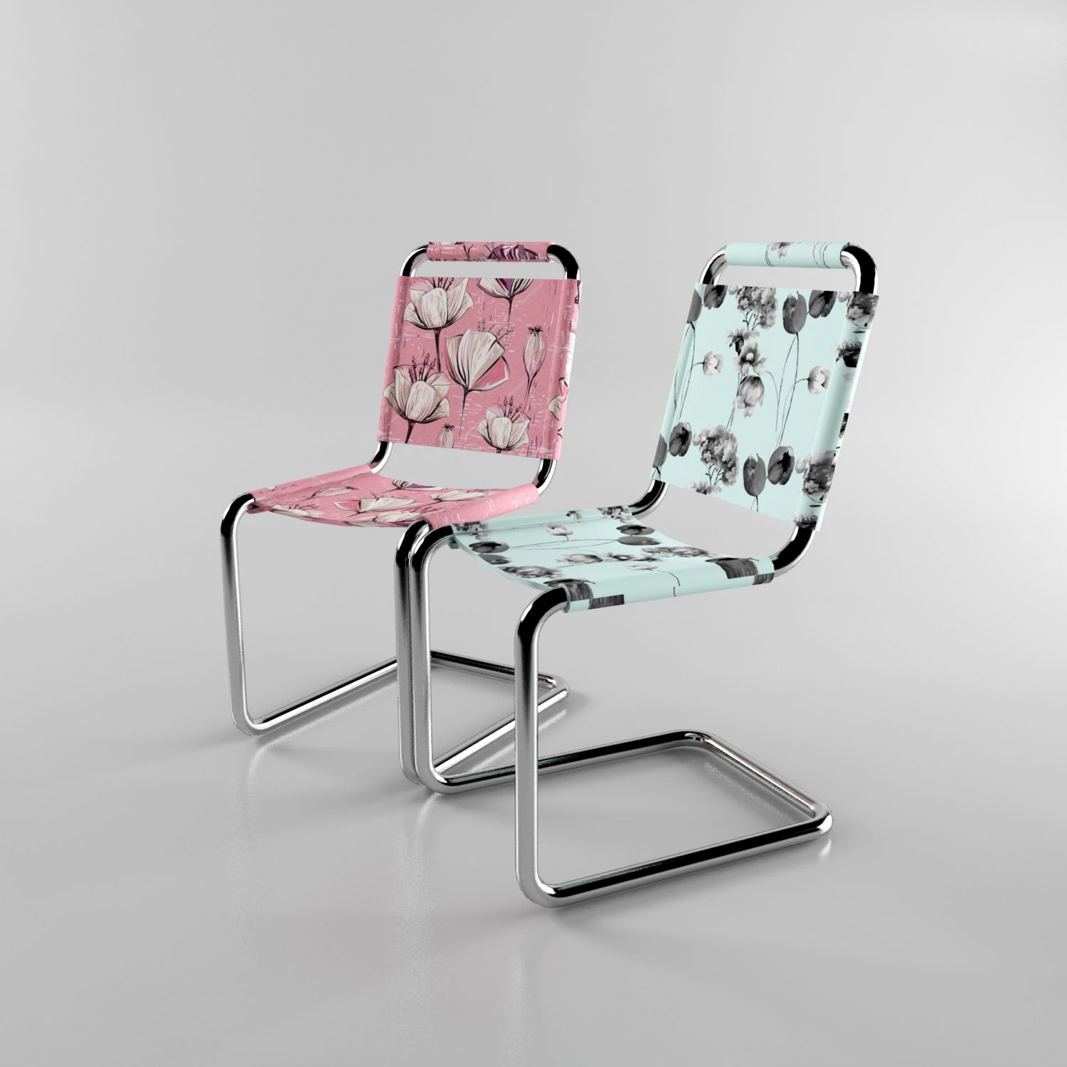 textile chairs 3D Model .c4d .max .obj .3ds .fbx .stl .blend 