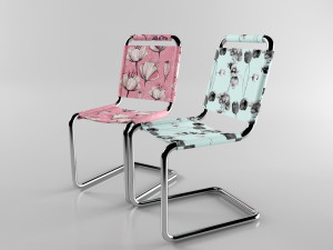 textile chairs 3D Model