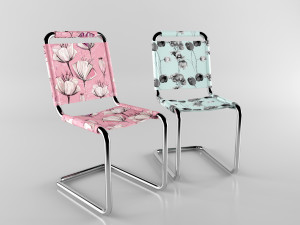 textile chairs 3D Model