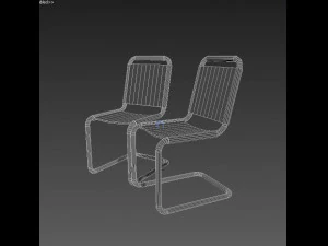 textile chairs 3D Model